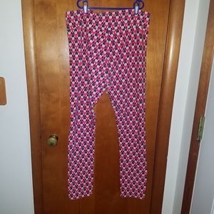 LLR Red, Pink and Blue Minnie Mouse Leggings